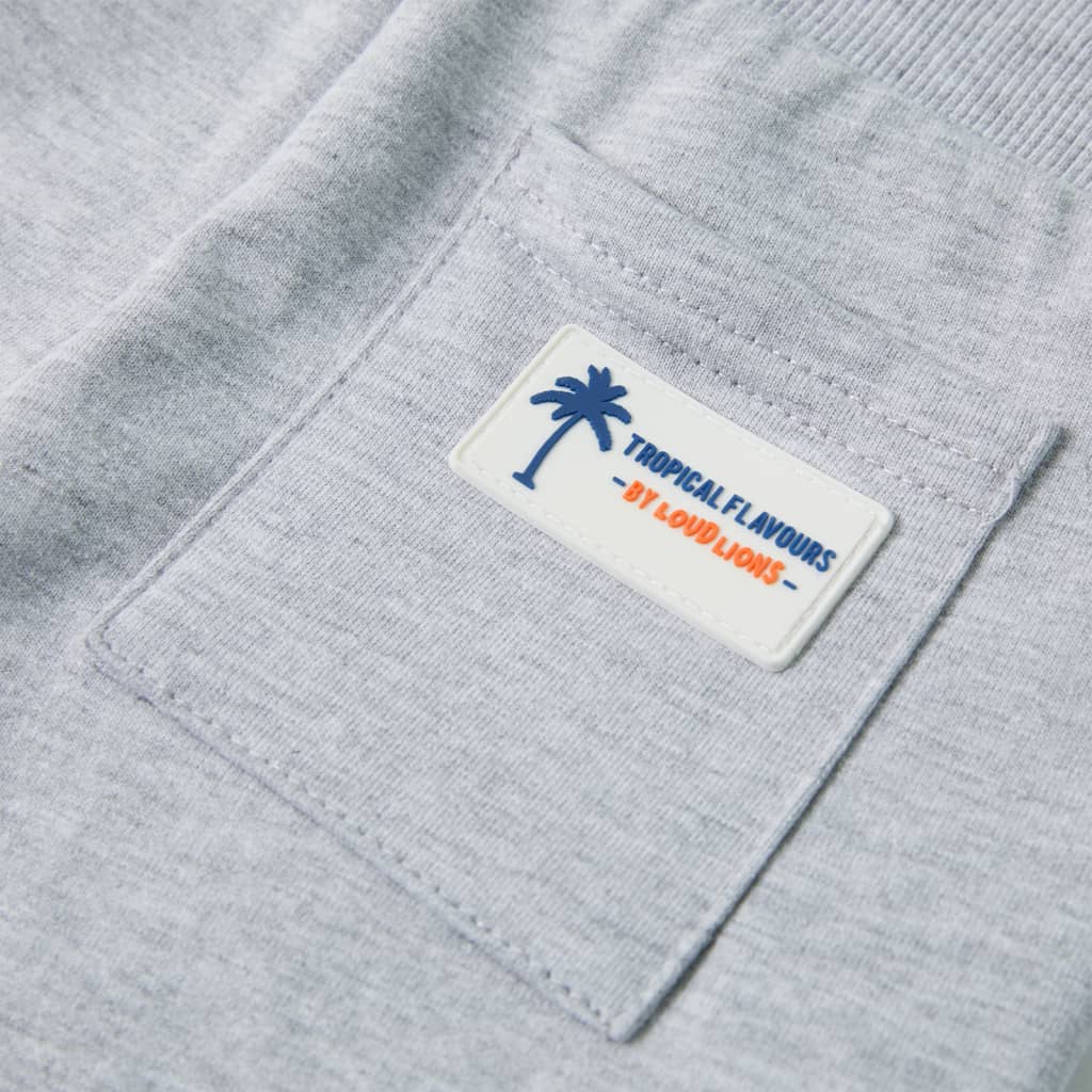 Short pour enfant taille 92 avec lacets - gris, 92 (1 5-2 ans) - number 7.