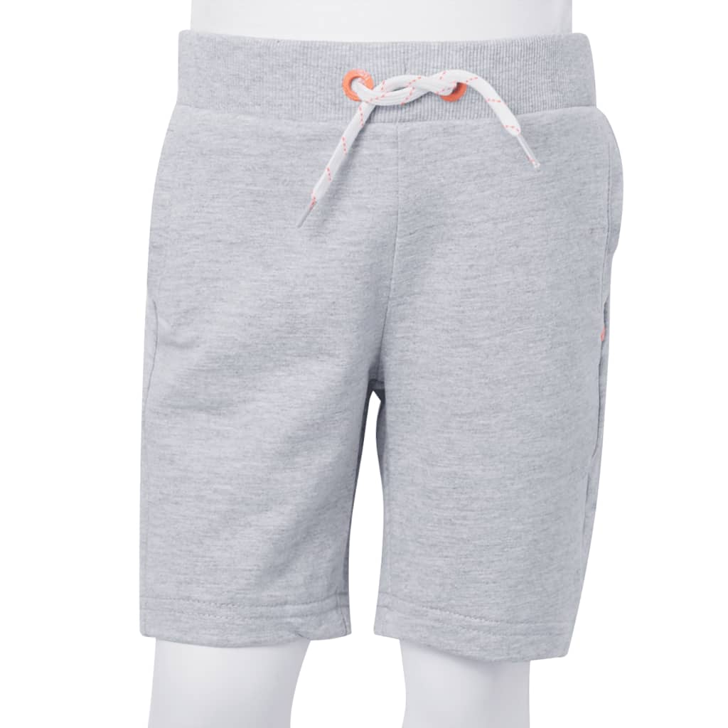 Short pour enfant taille 92 avec lacets - gris, 92 (1 5-2 ans) - number 9.