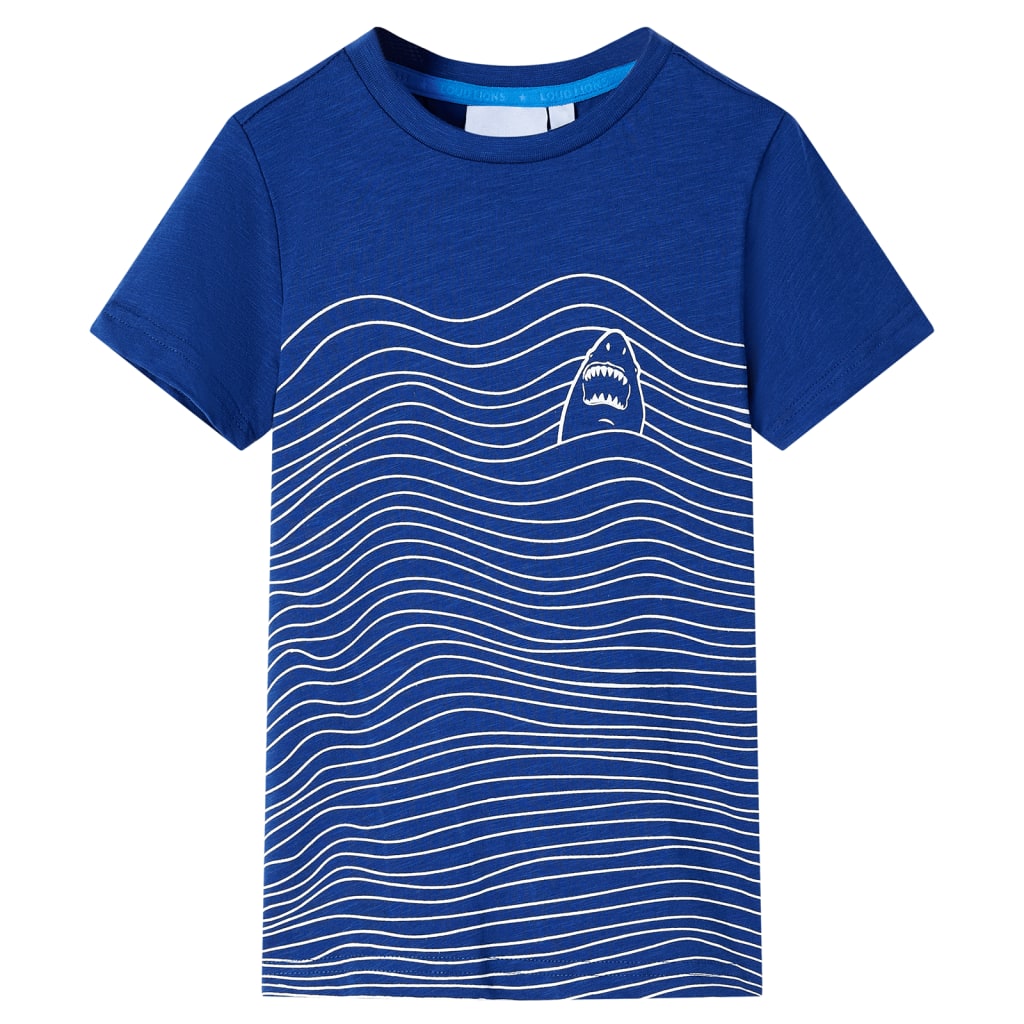 T-shirt pour enfant taille 92 bleu foncé - coloris naturel, 116 (5-6 ans) - number 1.
