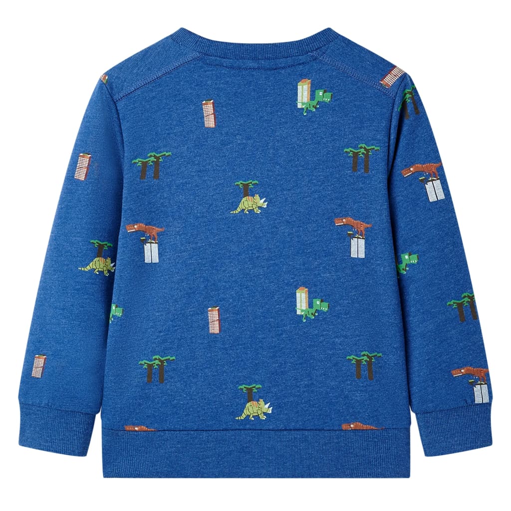 Sweat-shirt pour enfant taille 92 bleu foncé chiné - 92 (1 5-2 ans) - number 2.