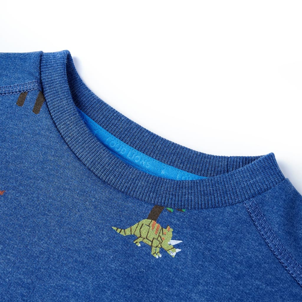 Sweat-shirt pour enfant taille 92 bleu foncé chiné - 92 (1 5-2 ans) - number 3.