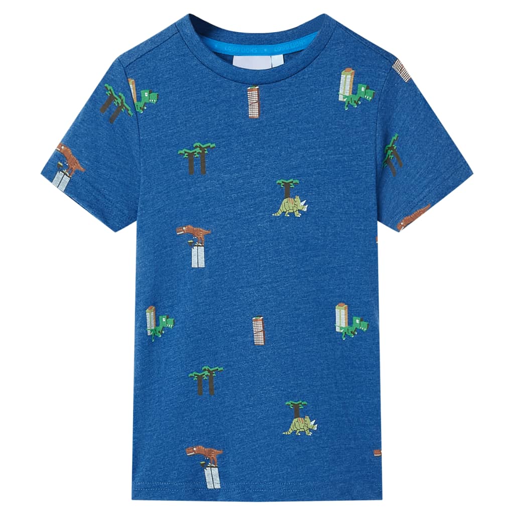 T-shirt pour enfant taille 92 bleu foncé chiné - bleu foncé, 92 (1 5-2 ans) - number 1.