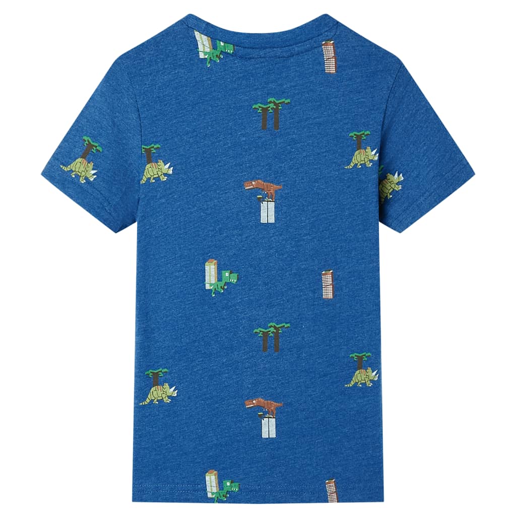 T-shirt pour enfant taille 92 bleu foncé chiné - bleu foncé, 92 (1 5-2 ans) - number 2.