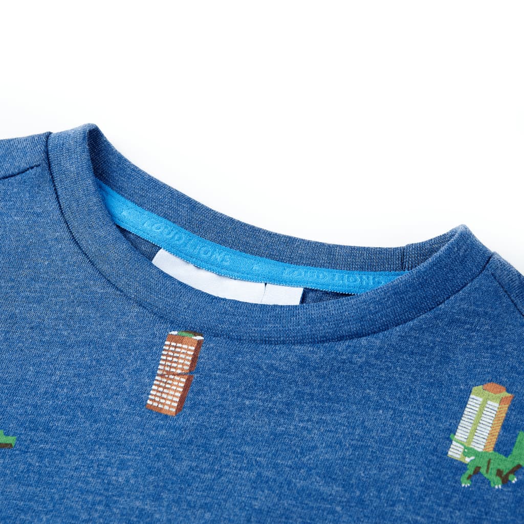 T-shirt pour enfant taille 92 bleu foncé chiné - bleu foncé, 92 (1 5-2 ans) - number 3.