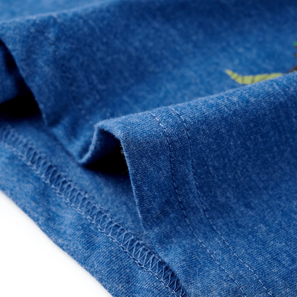 T-shirt pour enfant taille 92 bleu foncé chiné - bleu foncé, 92 (1 5-2 ans) - number 6.