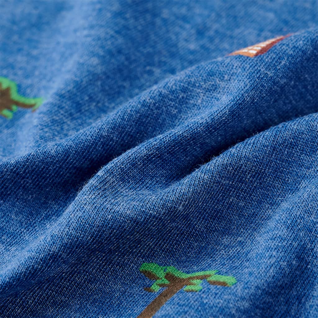 T-shirt pour enfant taille 92 bleu foncé chiné - bleu foncé, 92 (1 5-2 ans) - number 7.