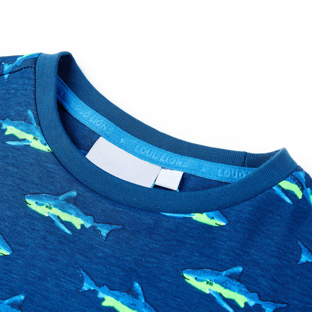 T-shirt pour enfant taille 92 bleu foncé - bleu, 116 (5-6 ans) - number 3.