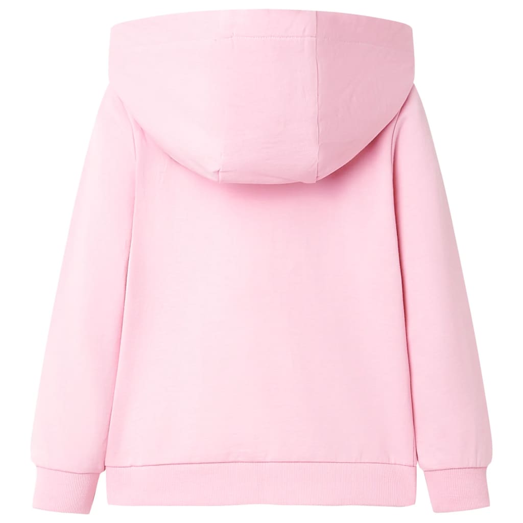 Sweat à capuche pour enfant taille 92 avec fermeture éclair rose - ooo 3,140 (9-10 ans) - number 2.