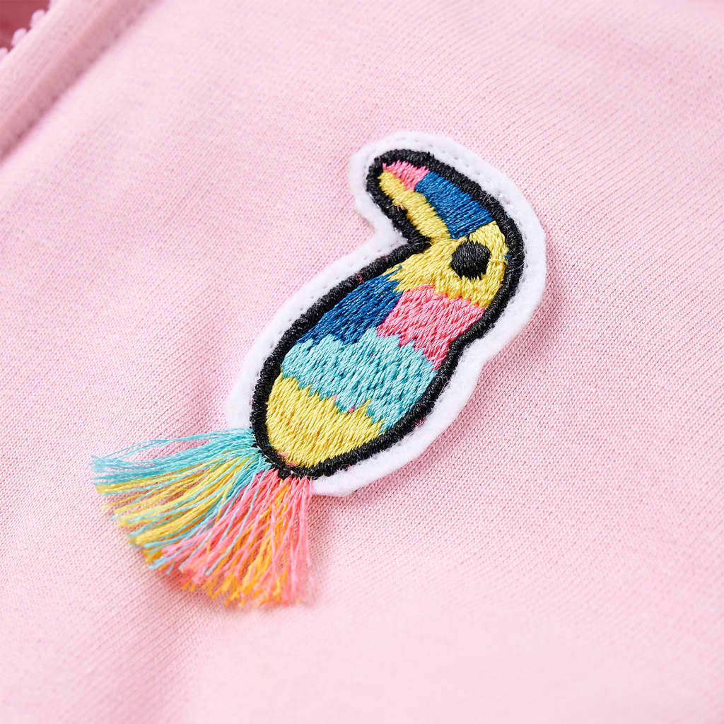 Sweat à capuche pour enfant taille 92 avec fermeture éclair rose - ooo 3,140 (9-10 ans) - number 5.