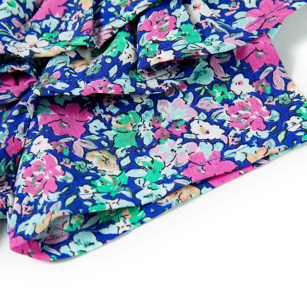 Robe pour enfant taille 92 manches volantées bleu cobalt - 92 (1 5-2 ans) - number 4.