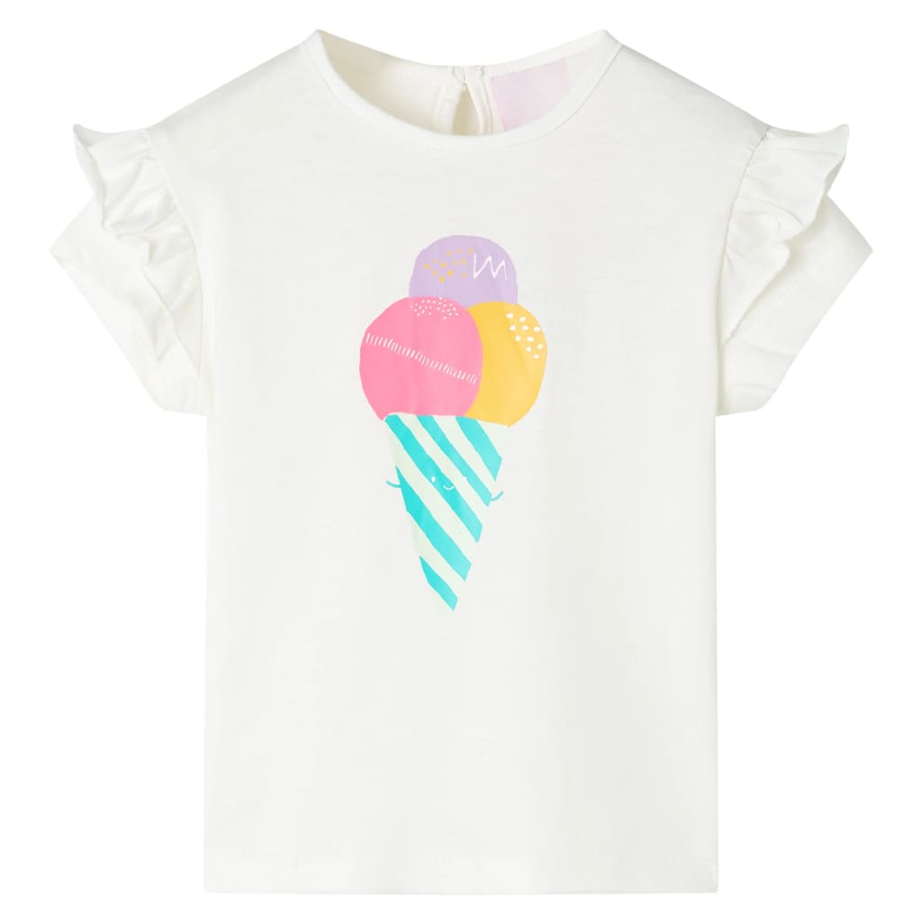 T-shirt pour enfant taille 92 écru - 92 (1 5-2 ans) - number 1.