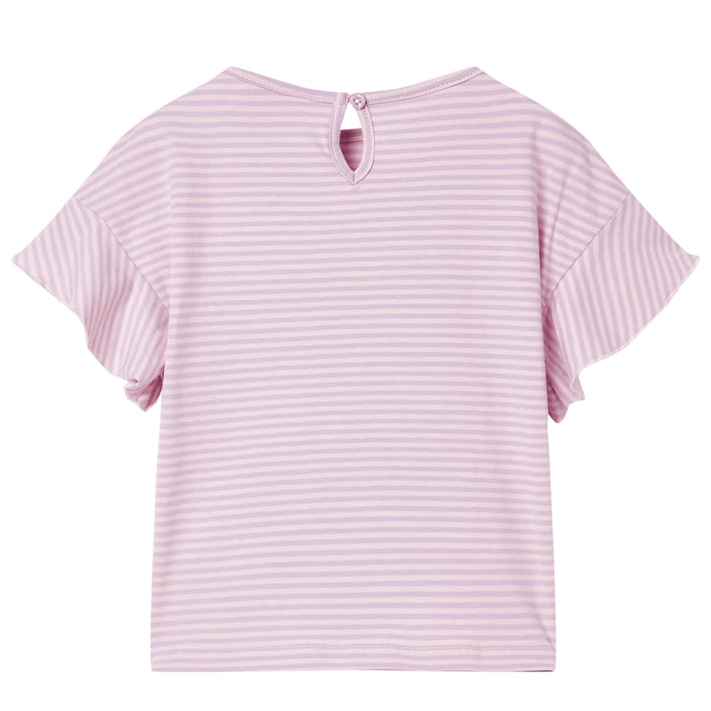 T-shirt pour enfant taille 92 à volants violet - 92 (1 5-2 ans) - number 2.