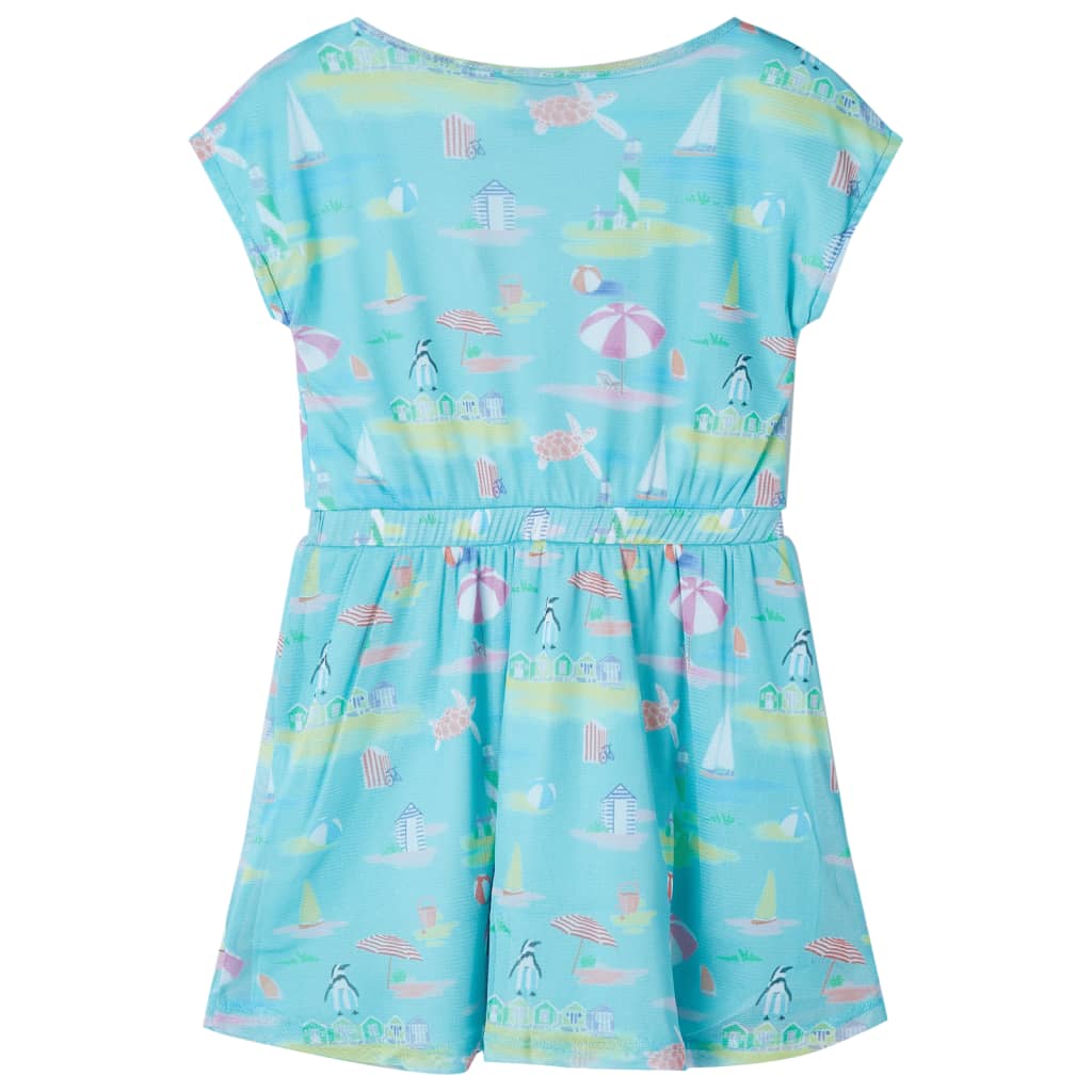 Robe pour enfant taille 92 bleu aigue-marine - 92 (1 5-2 ans) - number 2.