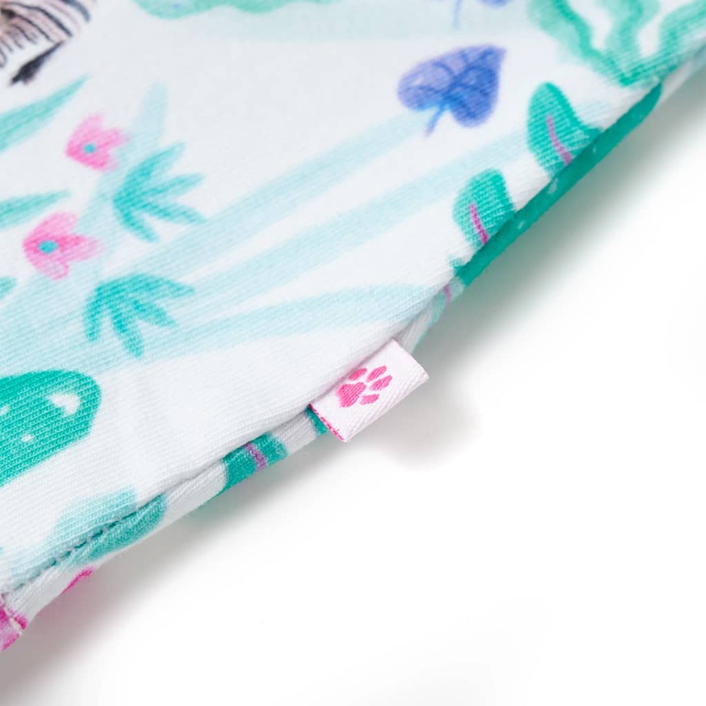 Robe pour enfant taille 92 écru et vert menthe foncé - 92 (1 5-2 ans) - number 6.