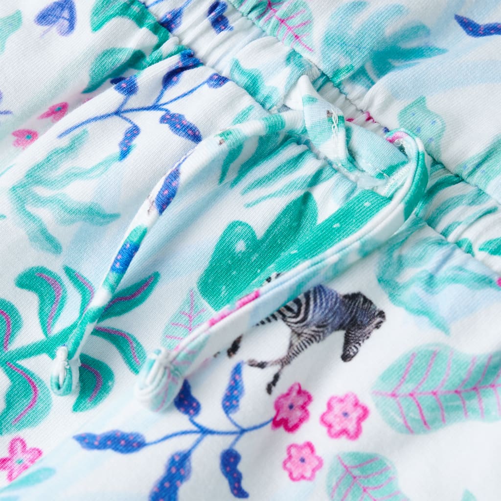 Robe pour enfant taille 92 écru et vert menthe foncé - 92 (1 5-2 ans) - number 5.