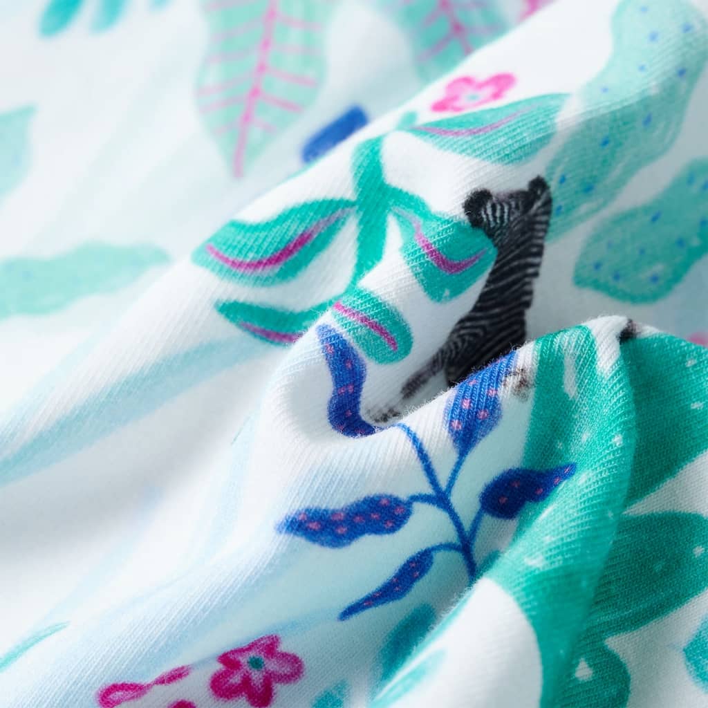 Robe pour enfant taille 92 écru et vert menthe foncé - 92 (1 5-2 ans) - number 8.