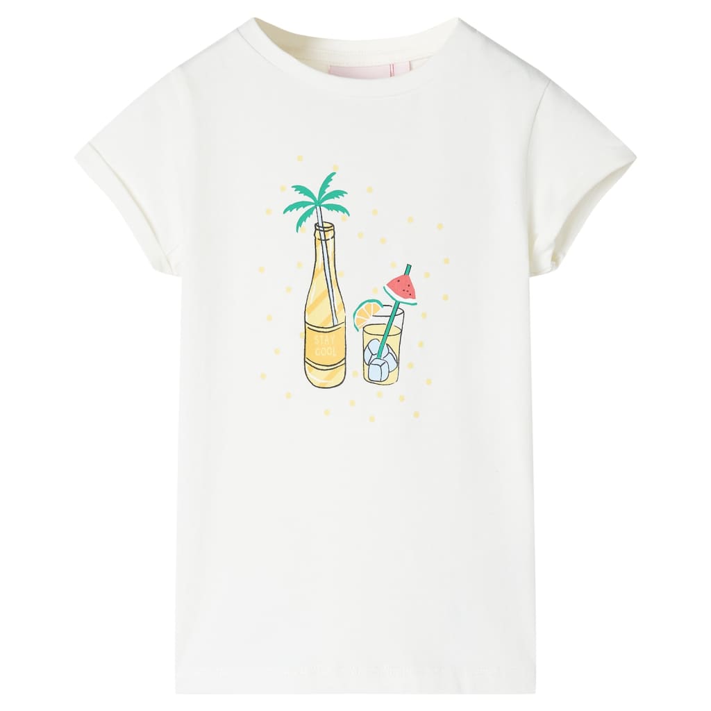 T-shirt pour enfant taille 92 écru - 92 (1 5-2 ans) - number 1.