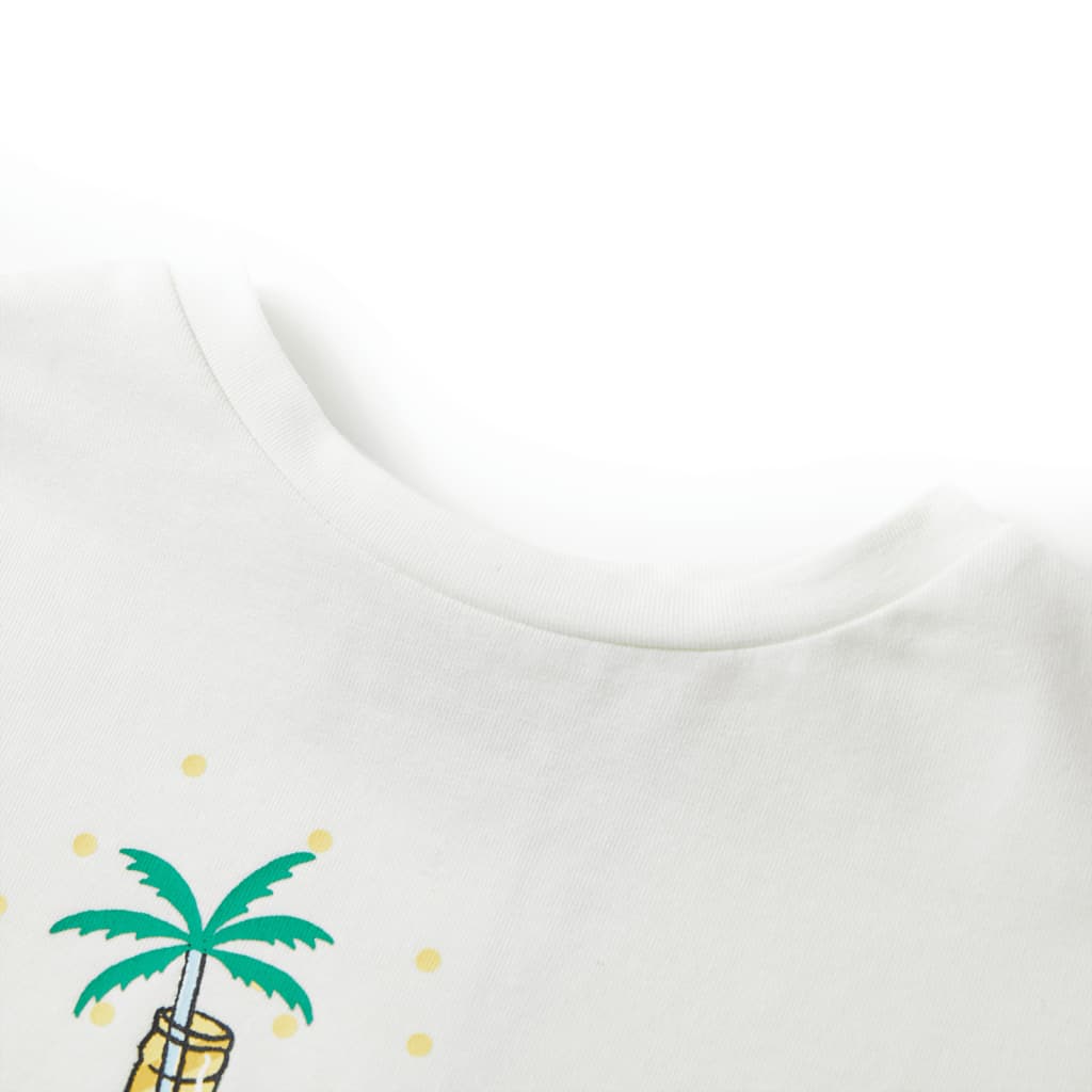 T-shirt pour enfant taille 92 écru - 92 (1 5-2 ans) - number 3.