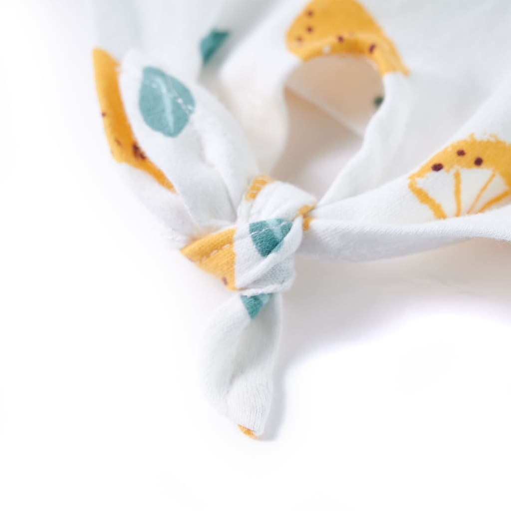 T-shirt pour enfant taille 92 bord noué couleur écru - 92 (1 5-2 ans) - number 5.