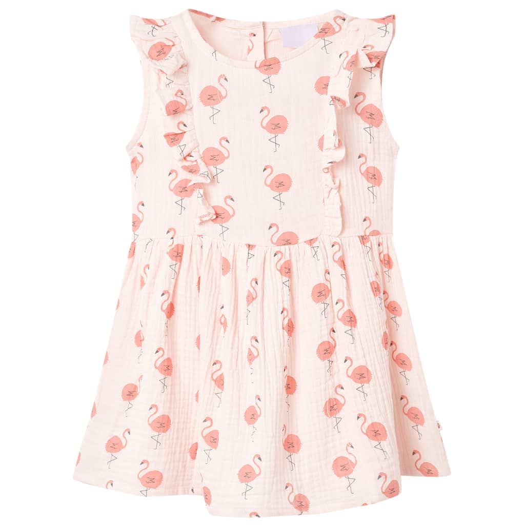 Robe pour enfant taille 92 à volants rose - 92 (1 5-2 ans) - number 1.