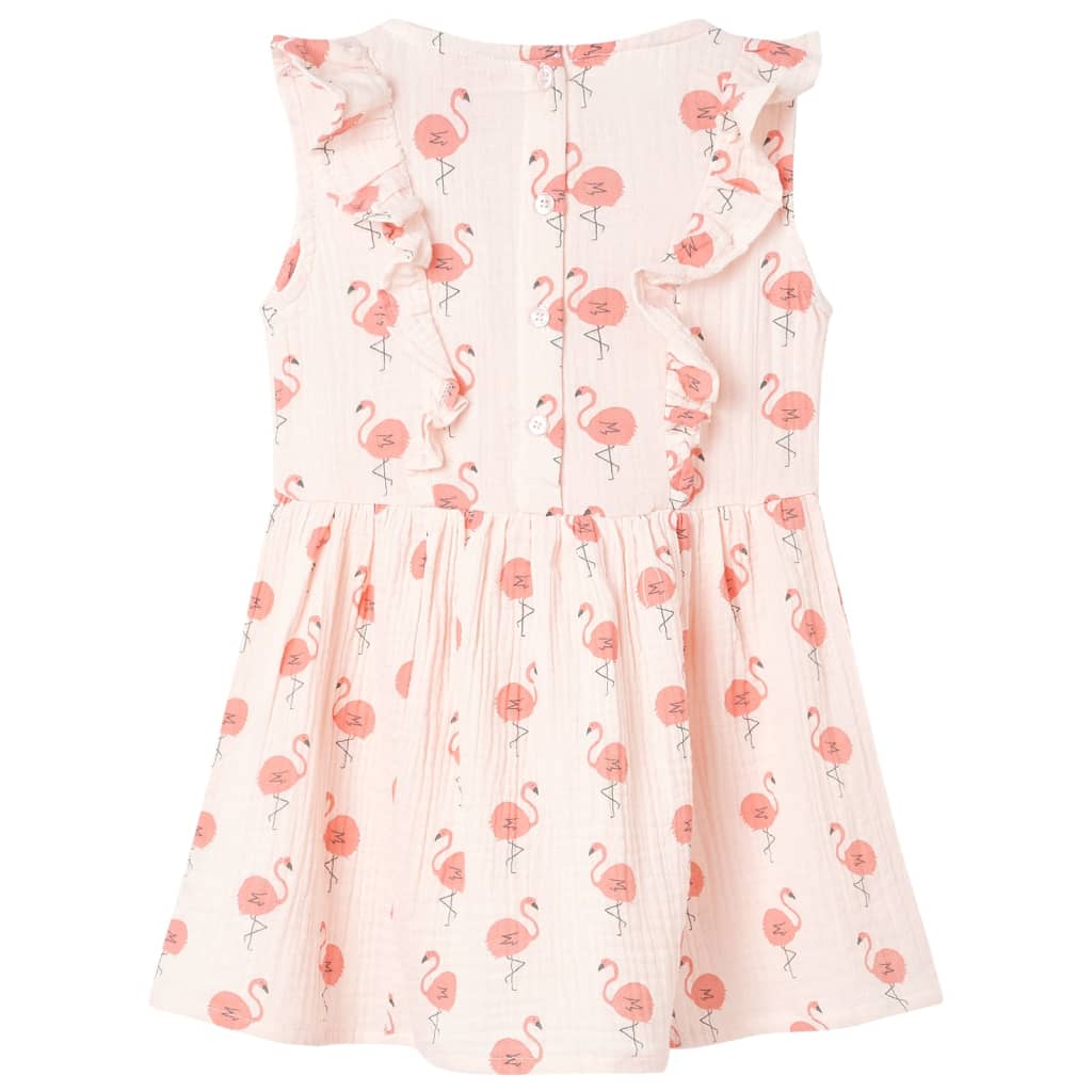 Robe pour enfant taille 92 à volants rose - 92 (1 5-2 ans) - number 2.