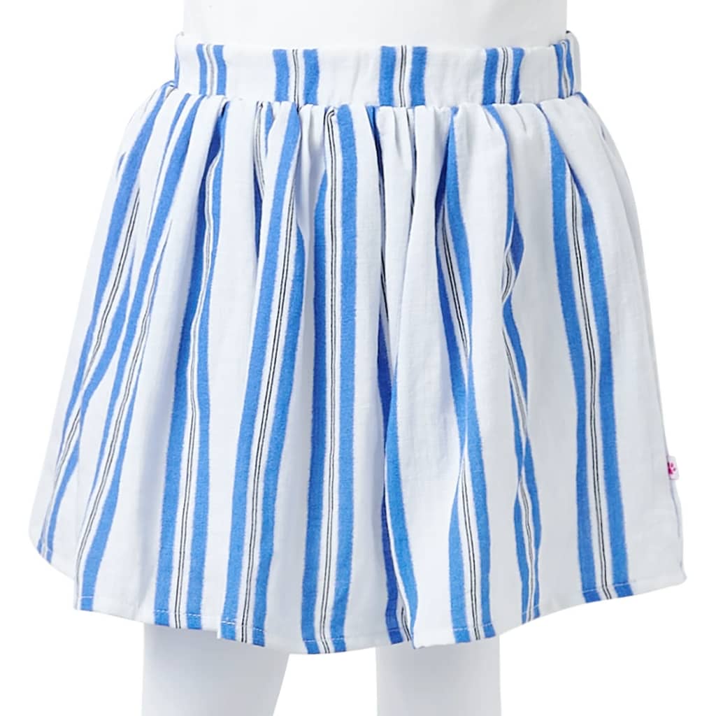 Jupe pour enfant taille 92 bleu cobalt et blanc - 92 (1 5-2 ans) - number 8.