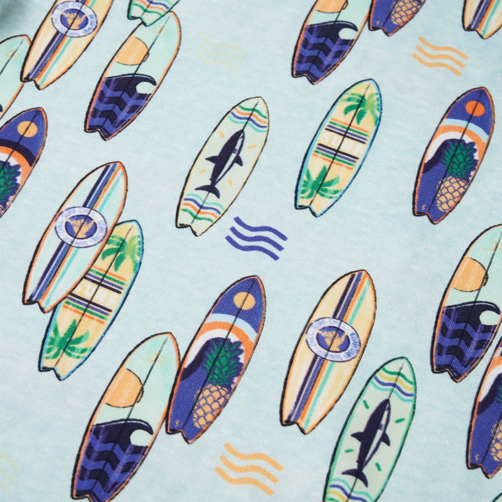 Sweat-shirt pour enfant taille 92 bleu chiné - 92 (1 5-2 ans) - number 4.