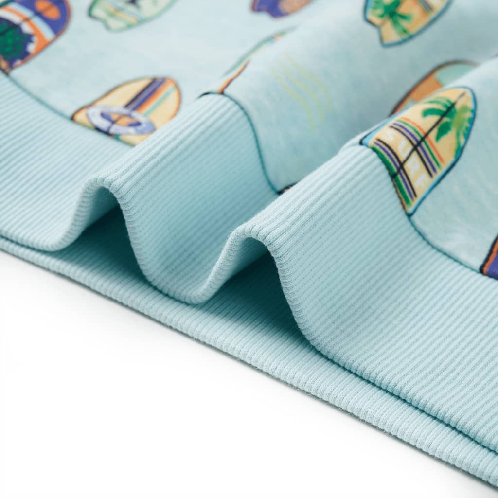 Sweat-shirt pour enfant taille 92 bleu chiné - 92 (1 5-2 ans) - number 6.