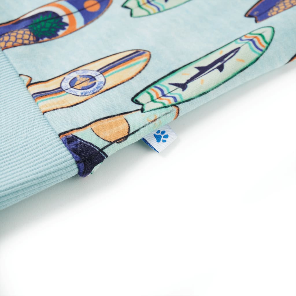 Sweat-shirt pour enfant taille 92 bleu chiné - 92 (1 5-2 ans) - number 5.