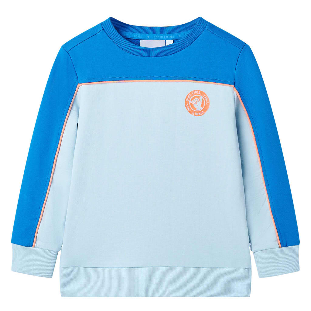 Sweat-shirt pour enfant taille 92 bleu et bleu clair - 92 (1 5-2 ans) - number 1.