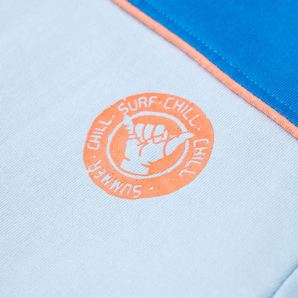 Sweat-shirt pour enfant taille 92 bleu et bleu clair - 92 (1 5-2 ans) - number 4.