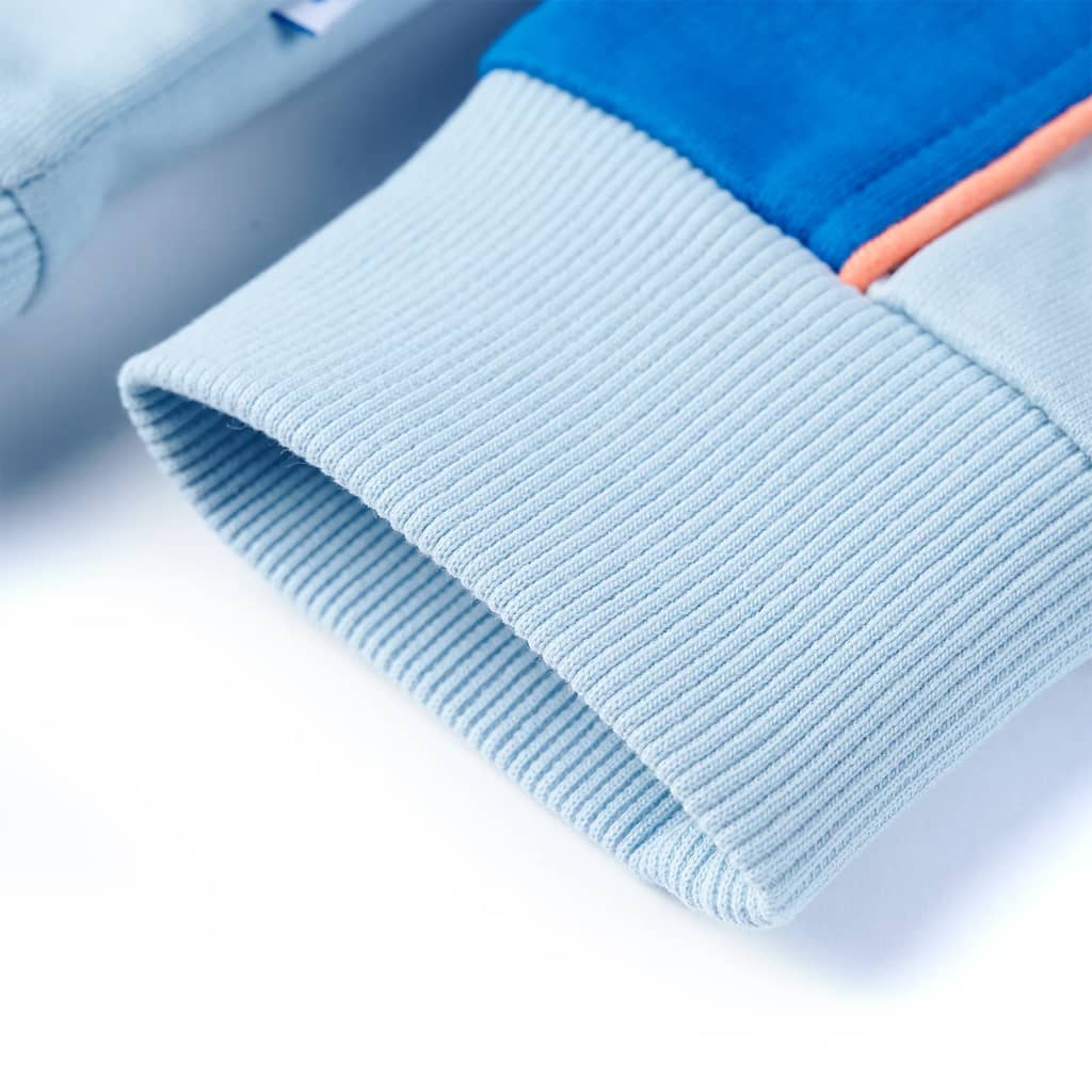 Sweat-shirt pour enfant taille 92 bleu et bleu clair - 92 (1 5-2 ans) - number 6.