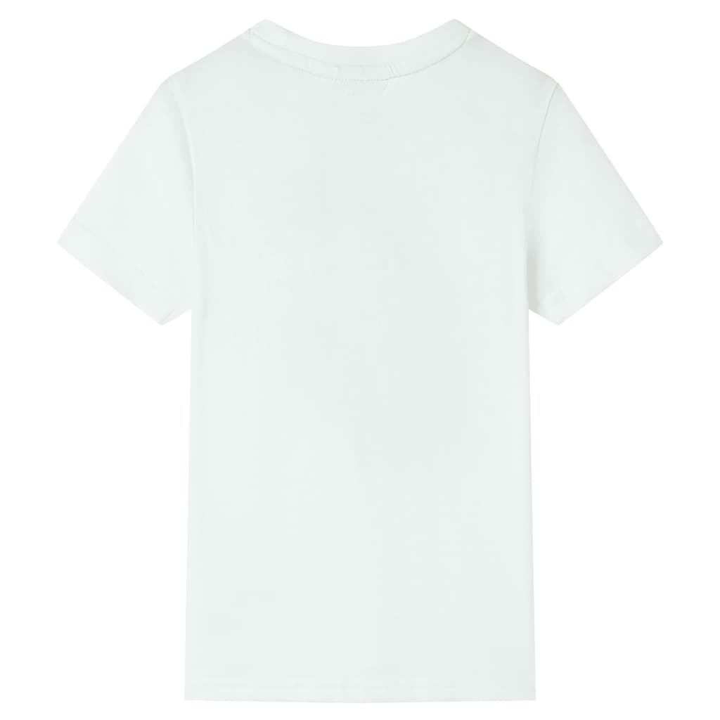 T-shirt manches courtes pour enfant taille 92 écru - aqua, 140 (9-10 ans) - number 2.
