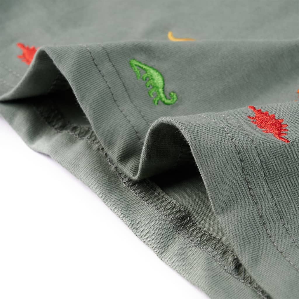 T-shirt manches courtes pour enfant taille 92 kaki - 92 (1 5-2 ans) - number 6.