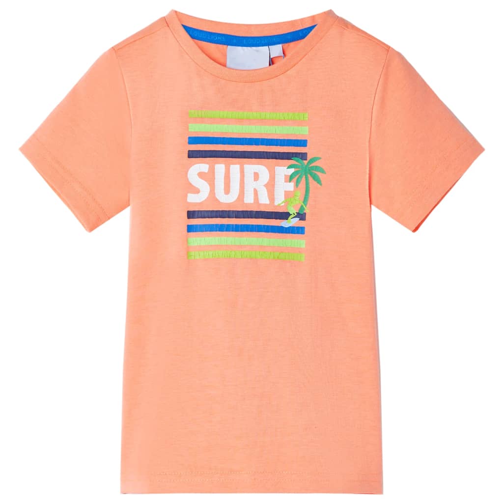 T-shirt pour enfant taille 92 orange fluo - orange, 92 (1 5-2 ans) - number 1.