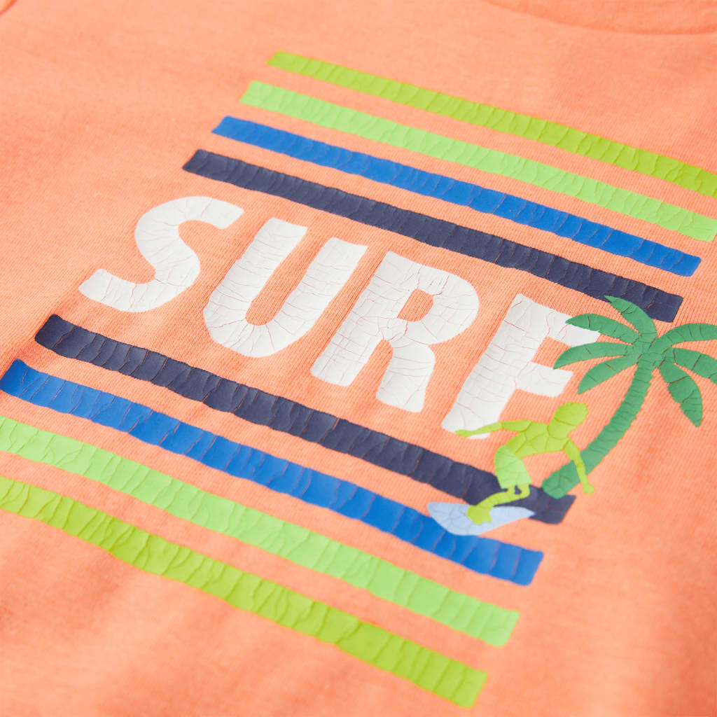 T-shirt pour enfant taille 92 orange fluo - orange, 92 (1 5-2 ans) - number 4.