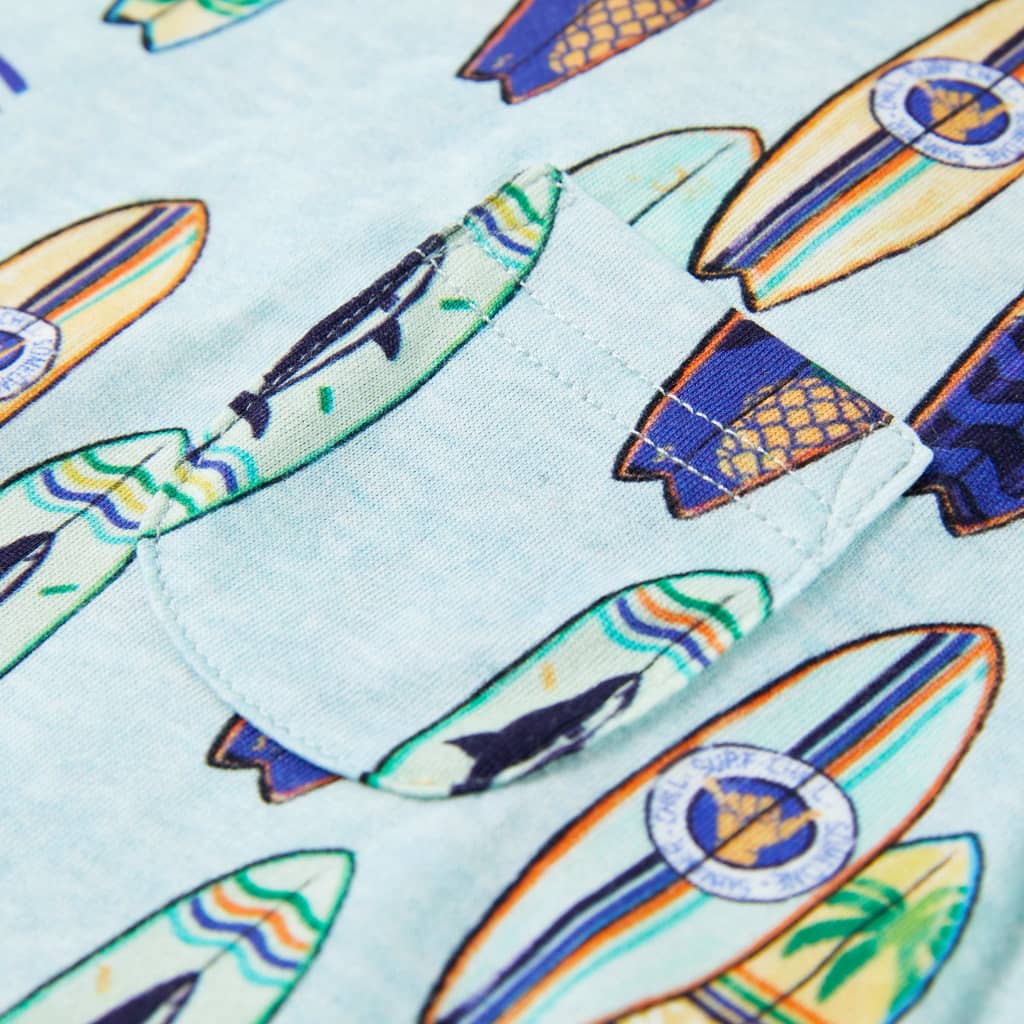 Débardeur pour enfant taille 92 bleu chiné - 92 (1 5-2 ans) - number 4.