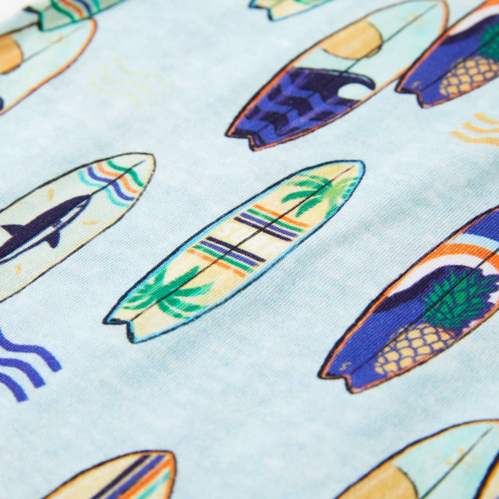 Débardeur pour enfant taille 92 bleu chiné - 92 (1 5-2 ans) - number 7.