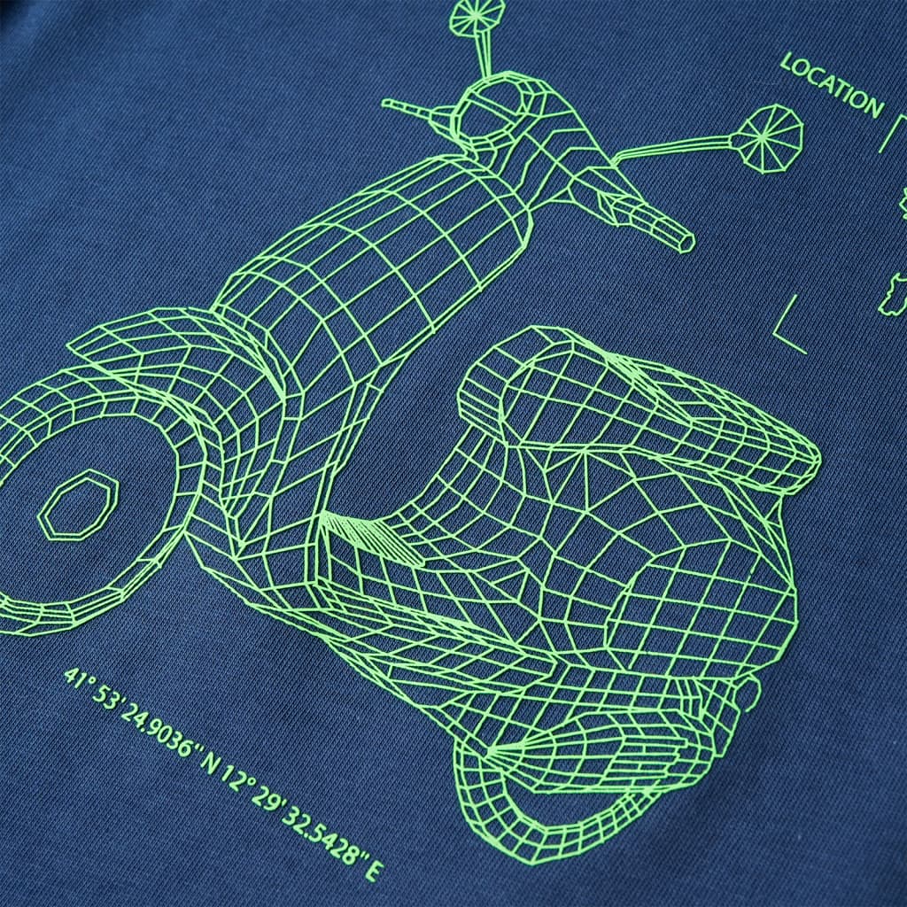 T-shirt pour enfant taille 92 bleu foncé - 92 (1 5-2 ans) - number 4.