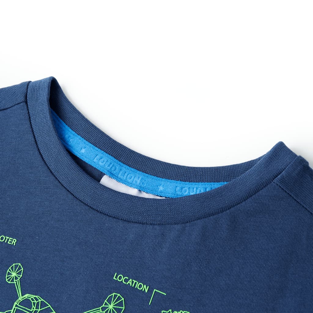 T-shirt pour enfant taille 92 bleu foncé - 92 (1 5-2 ans) - number 3.