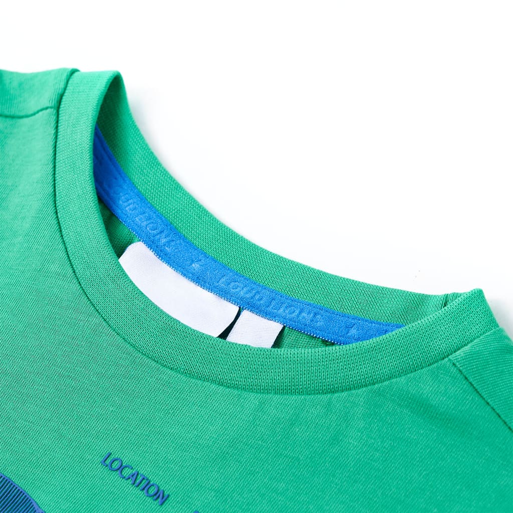 T-shirt pour enfant taille 92 vert - 92 (1 5-2 ans) - number 3.