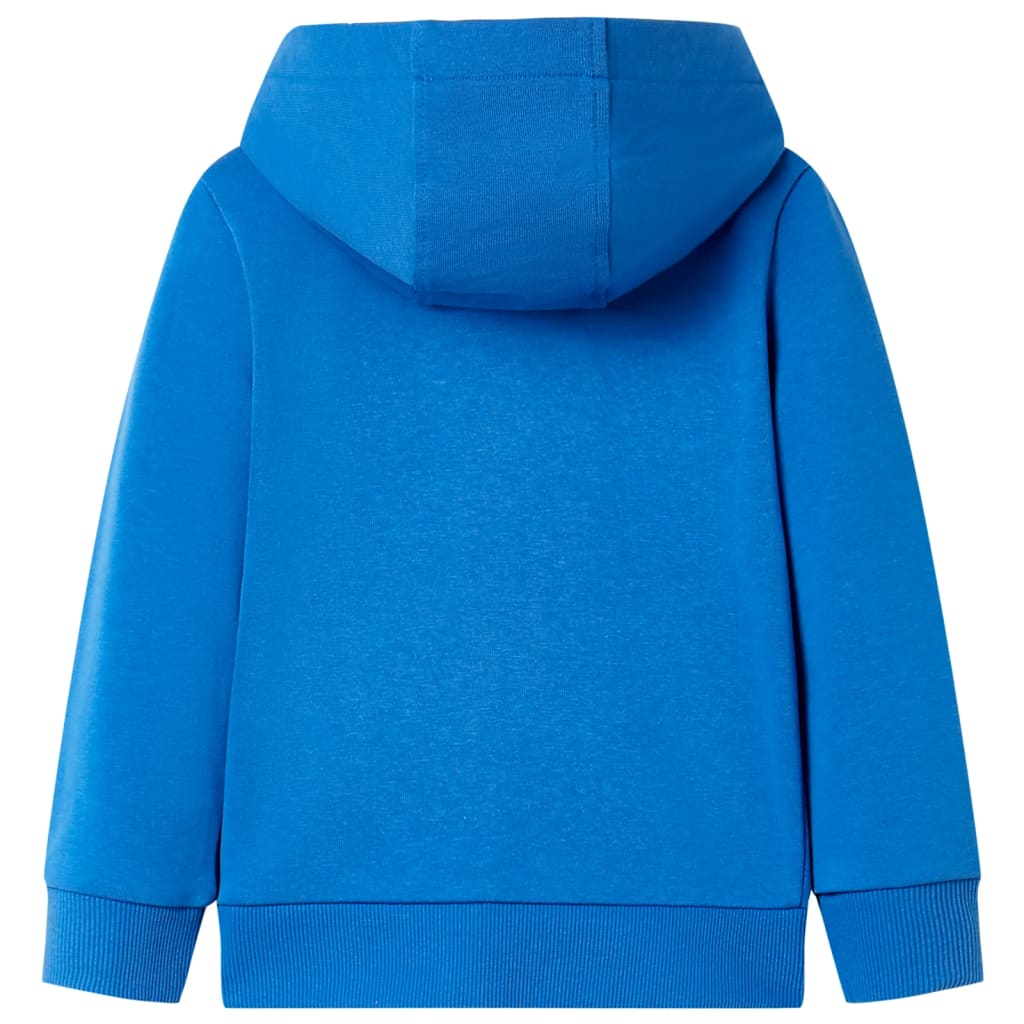 Sweat à capuche pour enfant taille 92 avec zip - bleu, 116 (5-6 ans) - number 2.