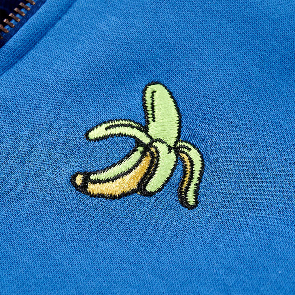 Sweat à capuche pour enfant taille 92 avec zip - bleu, 116 (5-6 ans) - number 5.