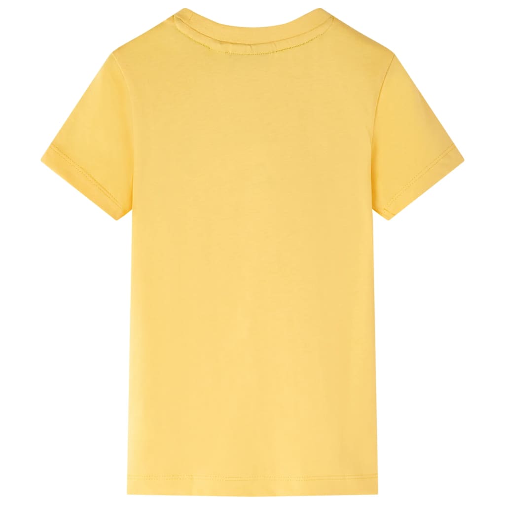 T-shirt pour enfant taille 92 jaune ocre clair - kaki, 104 (3-4 ans) - number 2.