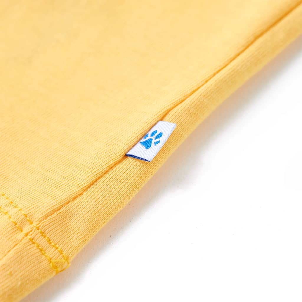 T-shirt pour enfant taille 92 jaune ocre clair - kaki, 104 (3-4 ans) - number 5.