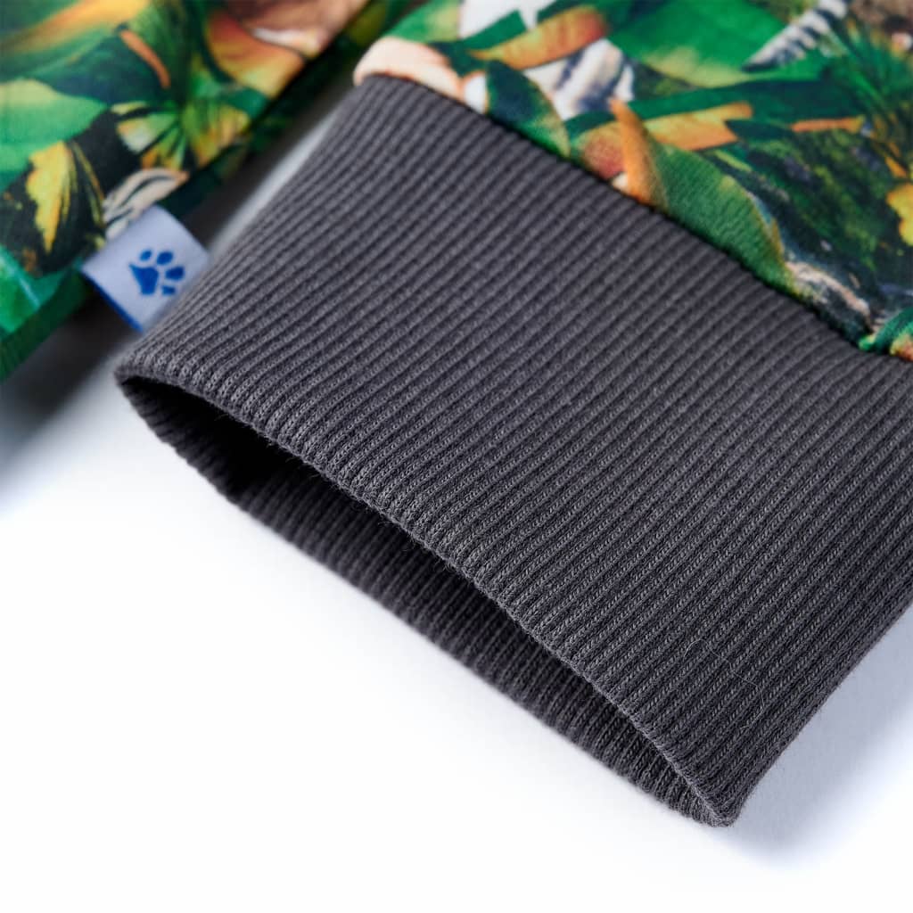 Sweat-shirt pour enfant taille 92 vieux pétrole - 92 (1 5-2 ans) - number 5.