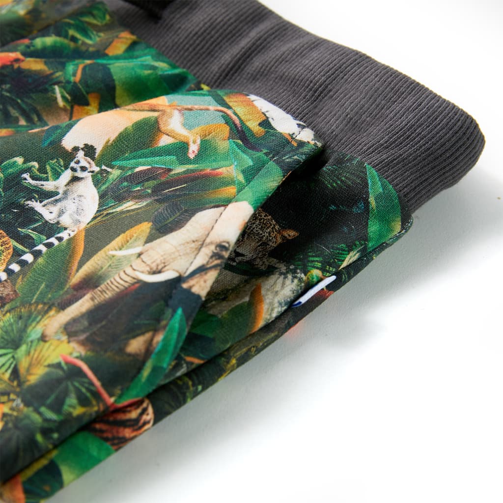 Short pour enfant taille 92 avec lacets bleu pétrole - 92 (1 5-2 ans) - number 5.