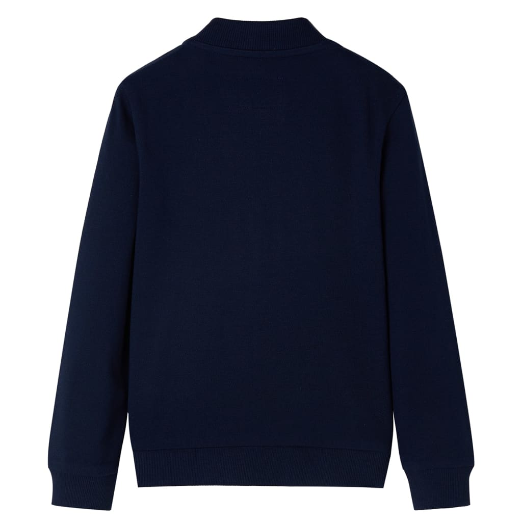 Sweat pour enfant taille 92 avec zip bleu marine - 92 (1 5-2 ans) - number 2.