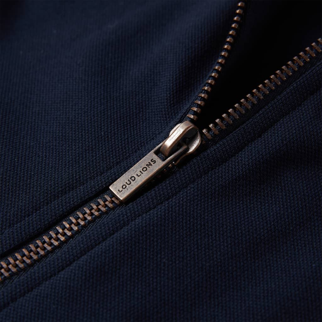 Sweat pour enfant taille 92 avec zip bleu marine - 92 (1 5-2 ans) - number 4.