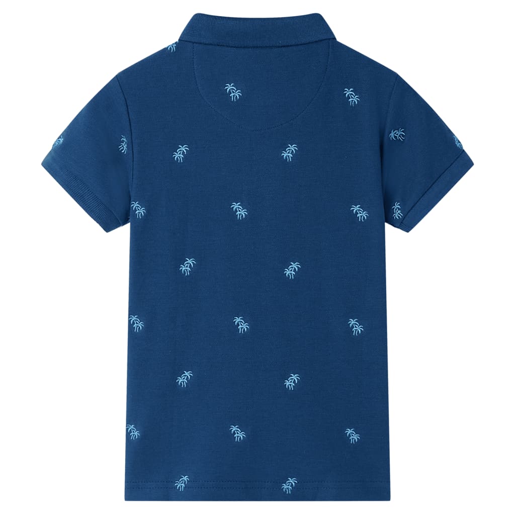 Polo pour enfant taille 92 bleu foncé - bleu, 116 (5-6 ans) - number 2.